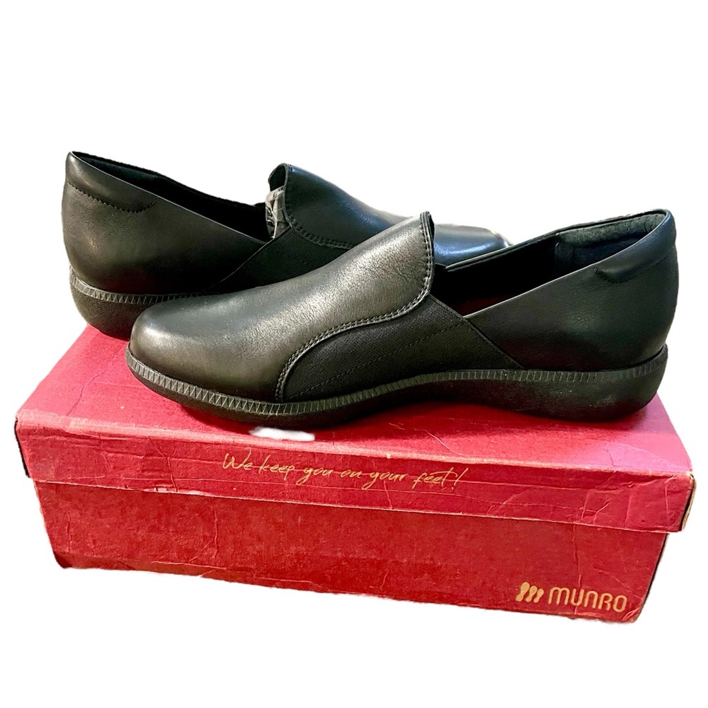 New Clay black leather Munro loafer shoes - Picture 4 of 10
